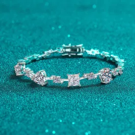 Explore More Collection - 6.2 Carat Moissanite 925 Sterling Silver Bracelet