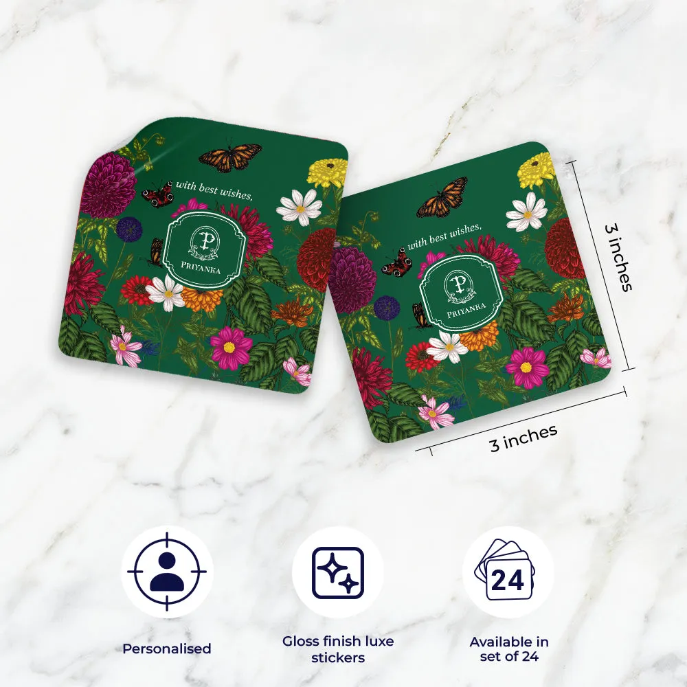 Floral Flutter Gift Sticker
