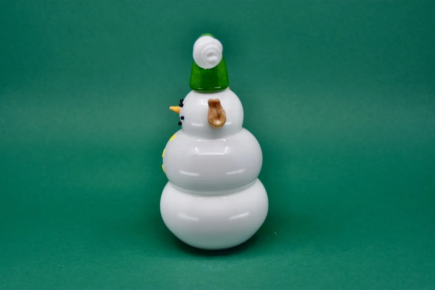 Glass Snowman Elf