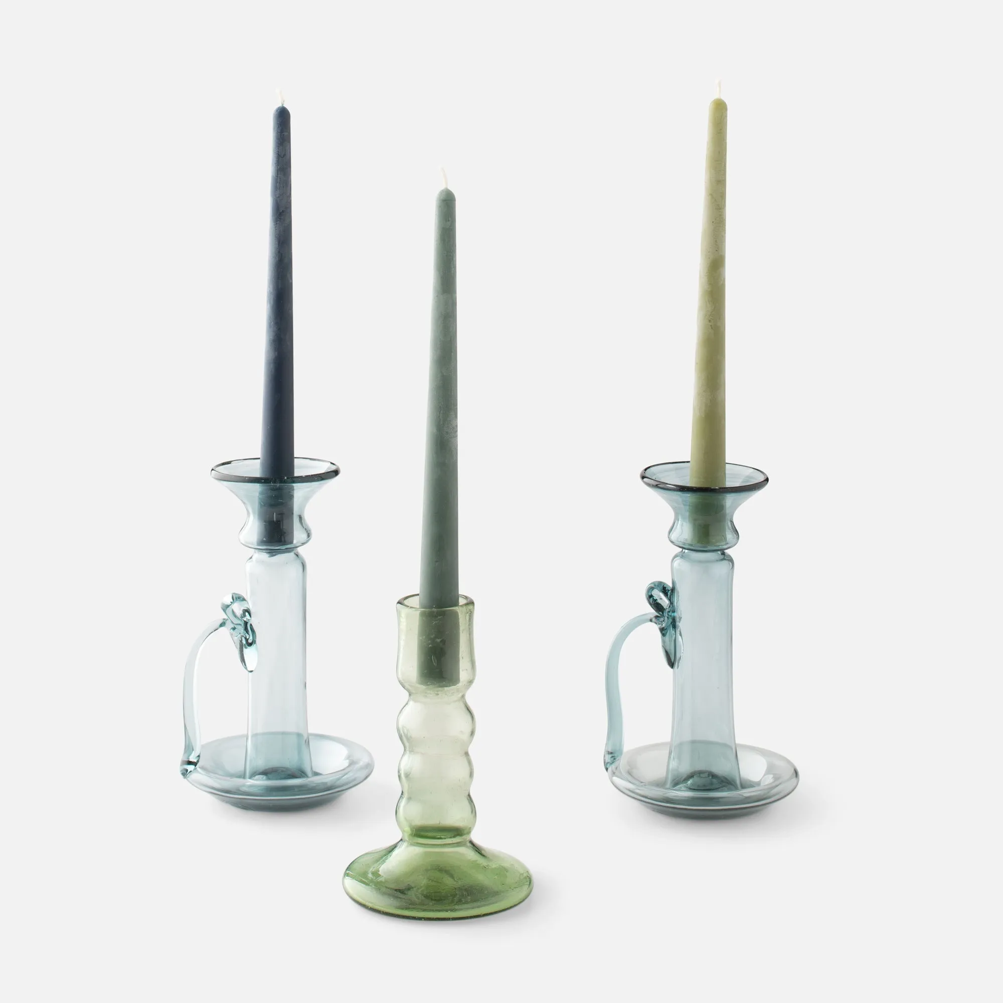 Handmade Beeswax Taper Candles, Set of 3