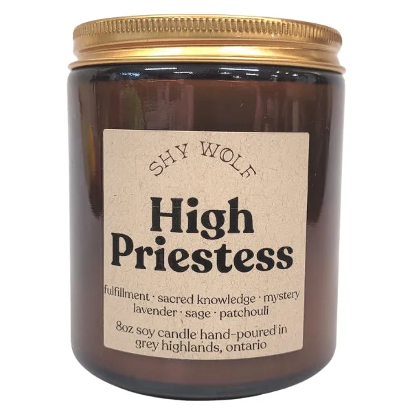 High Priestess Tarot Inspired Candle