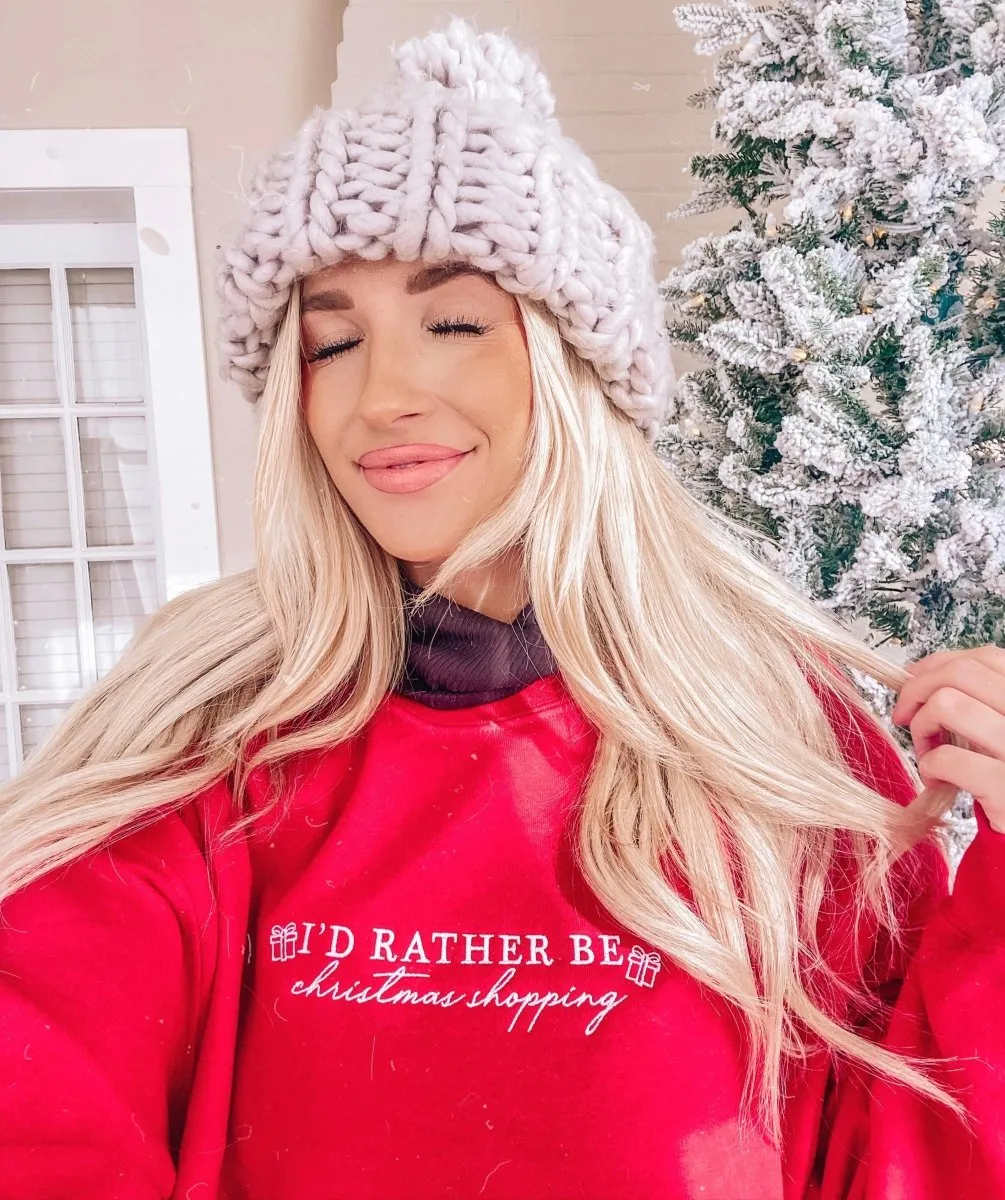 'I'd Rather Be' Christmas Edition Crewneck Sweatshirt