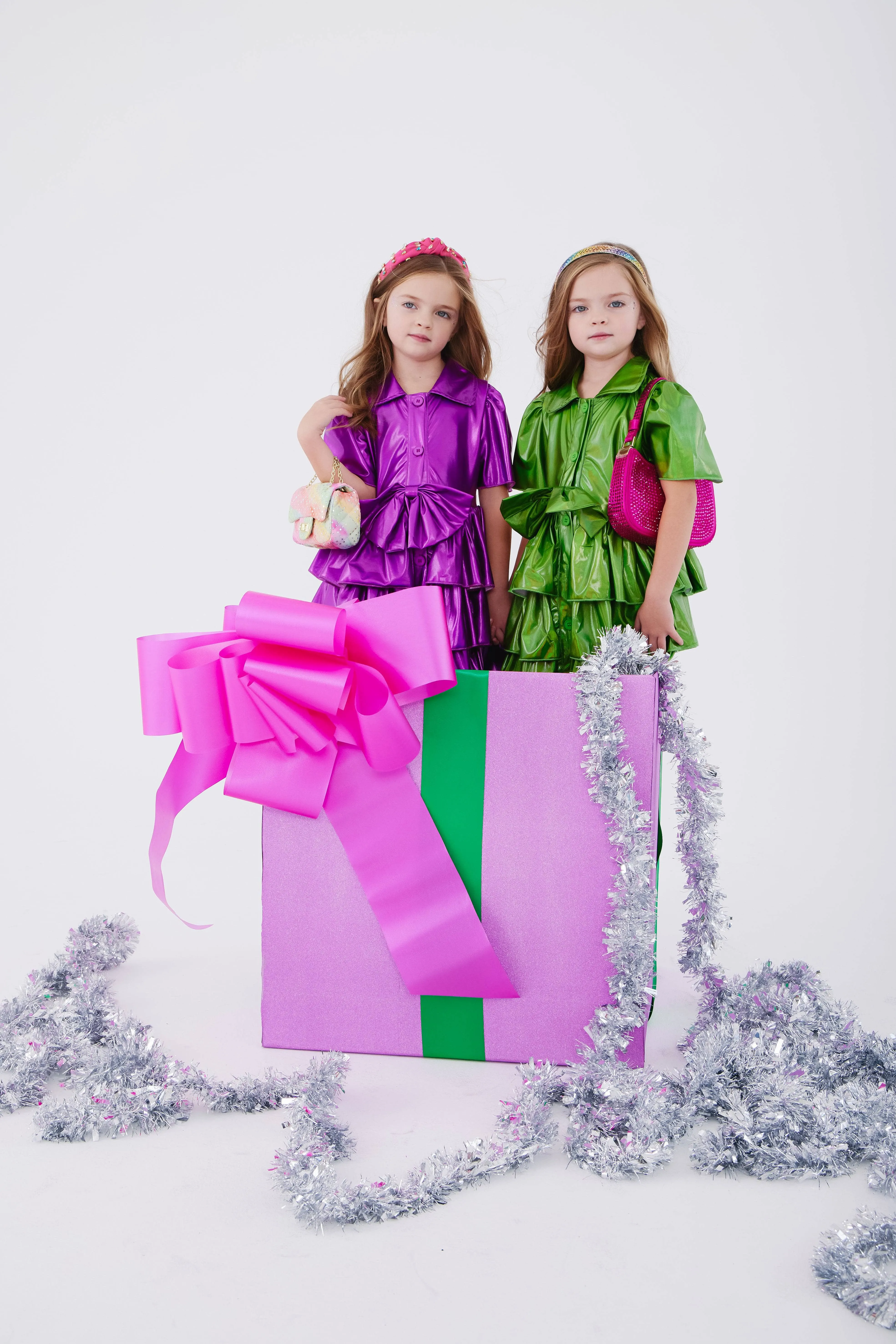 Iridescent Emerald Bow Dress