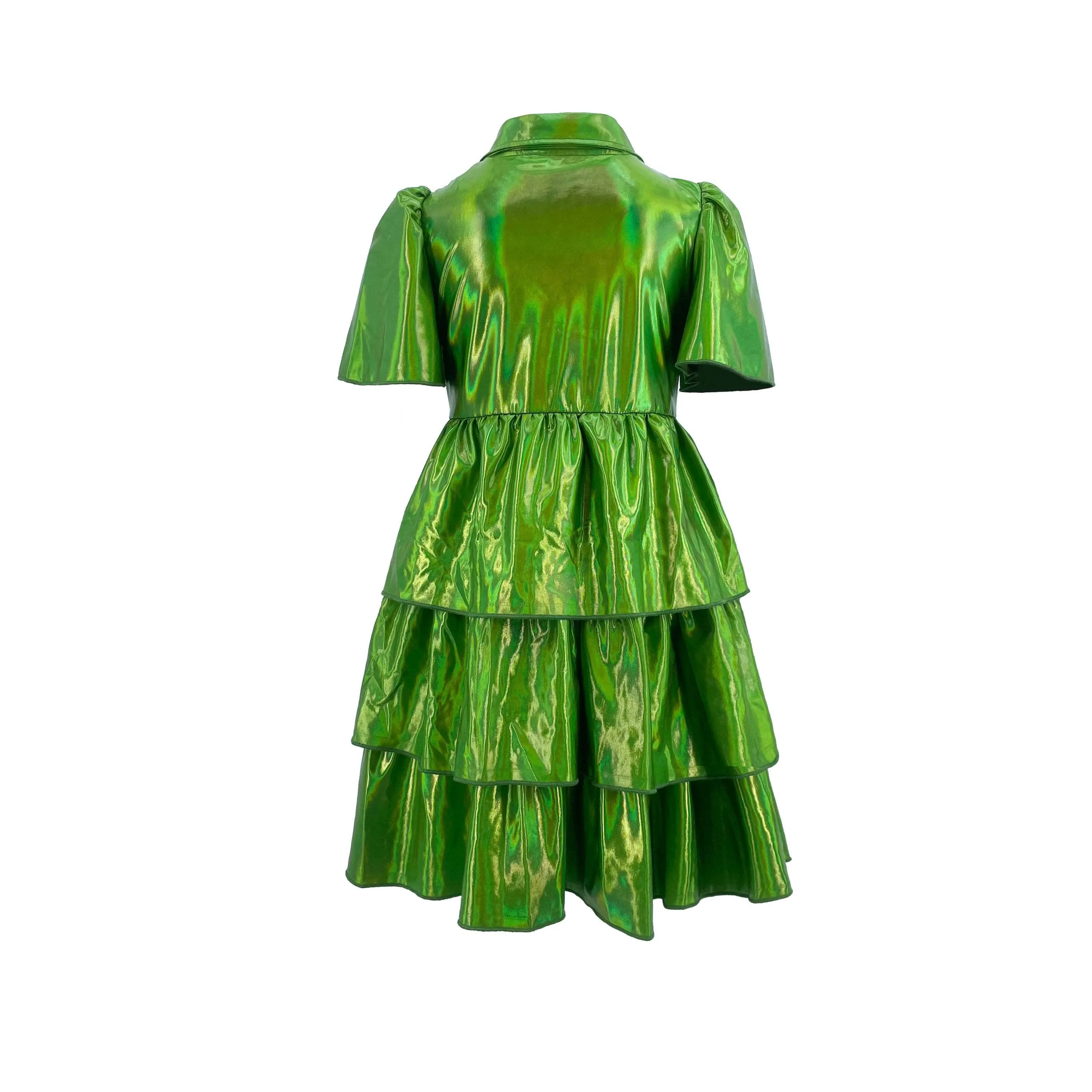 Iridescent Emerald Bow Dress
