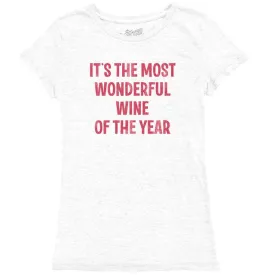 It's The Most Wonderful Wine Cotton Slub Tee