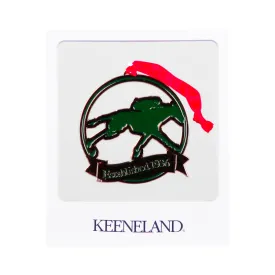 Keeneland Logo Brass Ornament