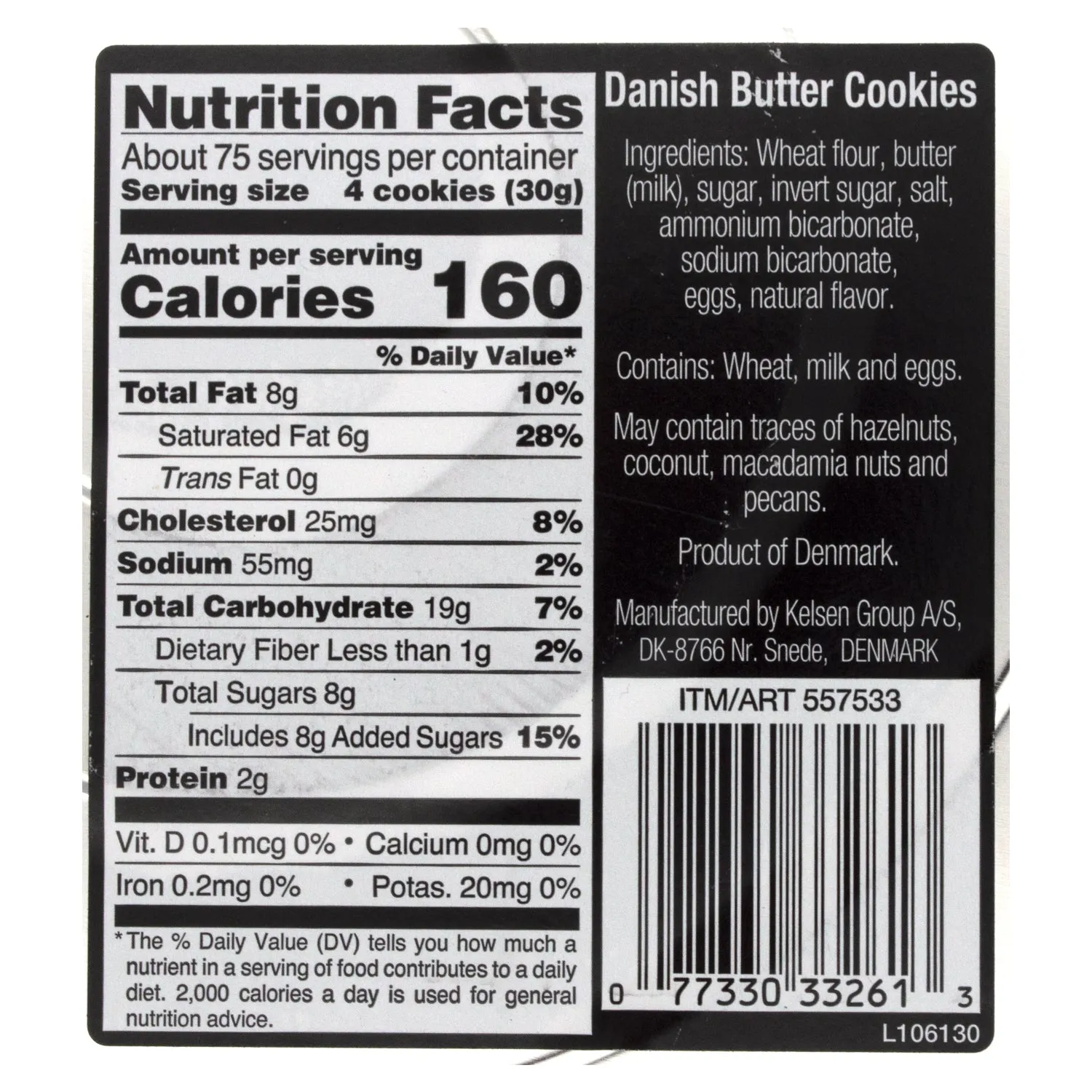 Kelsen Danish Butter Cookies