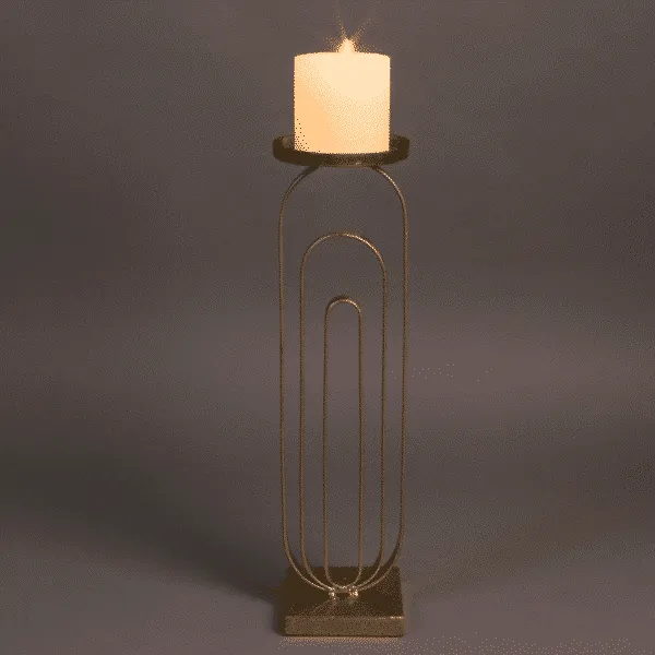 Large Candle Holder Proa Gold