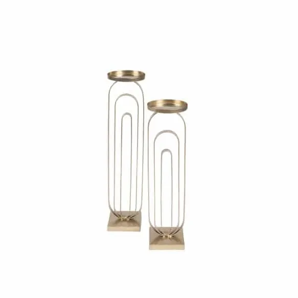 Large Candle Holder Proa Gold
