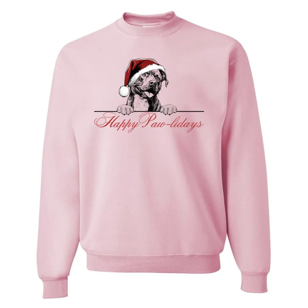 Make It Yours™ 'Happy Paw-lidays' Crewneck Sweatshirt