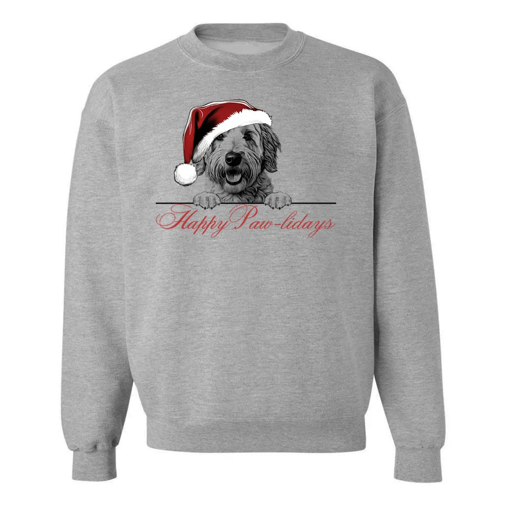 Make It Yours™ 'Happy Paw-lidays' Crewneck Sweatshirt