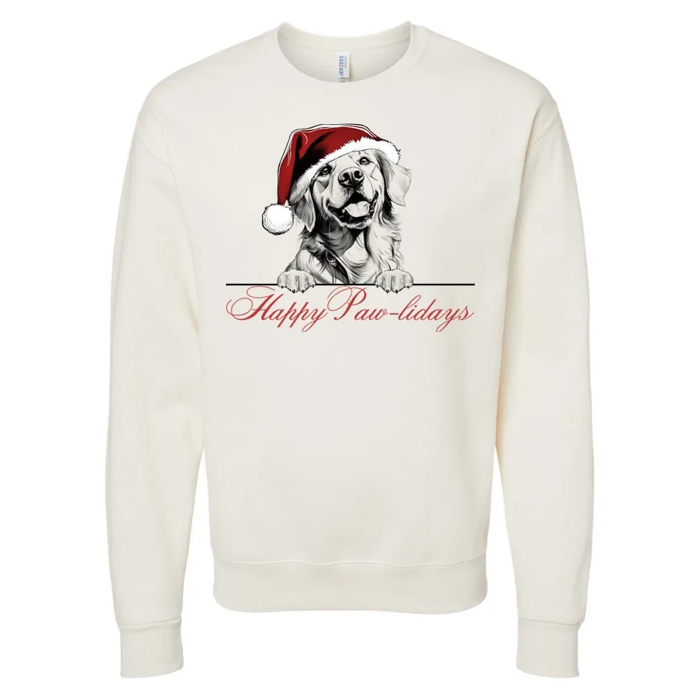 Make It Yours™ 'Happy Paw-lidays' Crewneck Sweatshirt