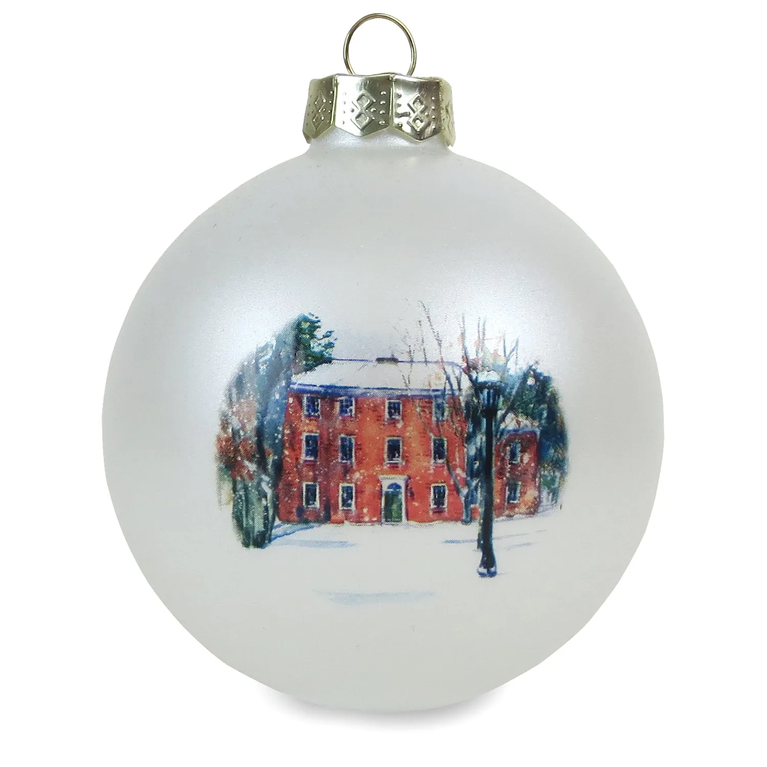 Massachusetts Hall Art Bulb Ornament