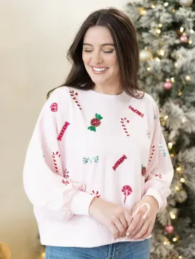 Millie's Candies Sweatshirt in Pink