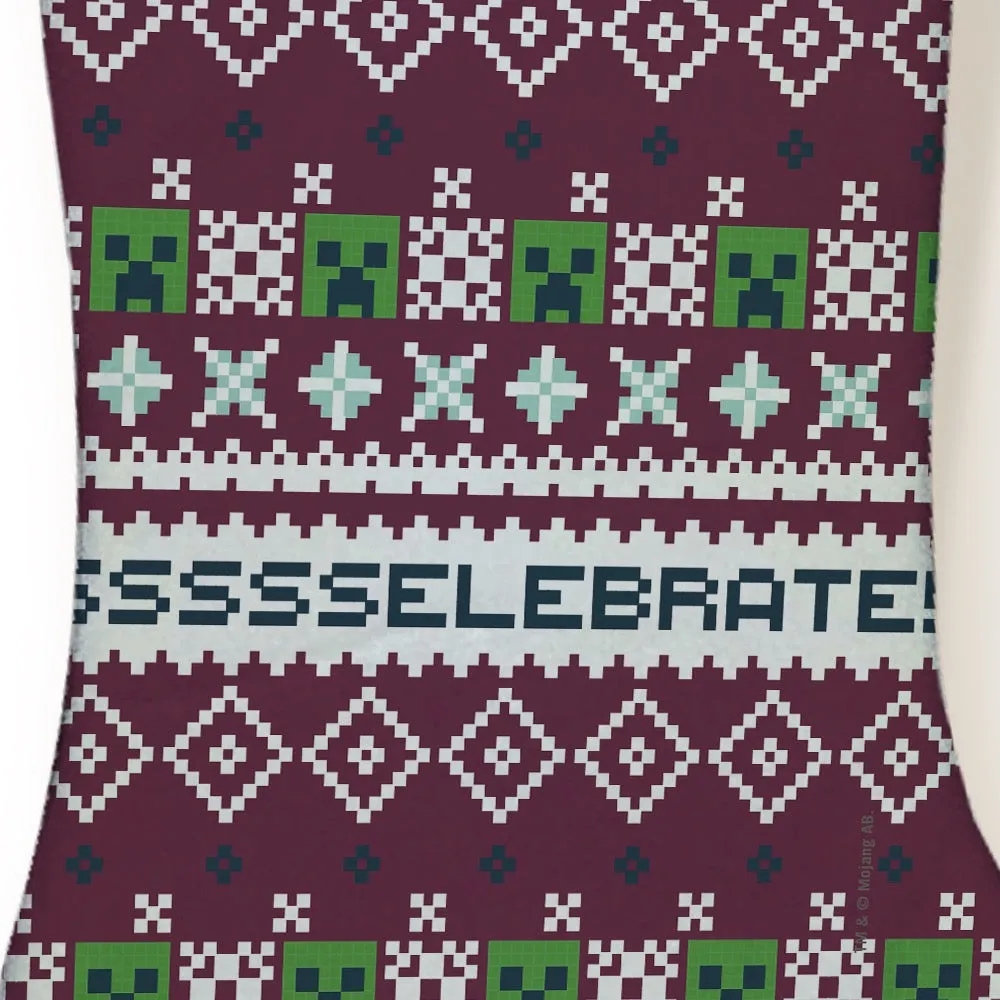 Minecraft Creeper SSSELEBRATE Stocking