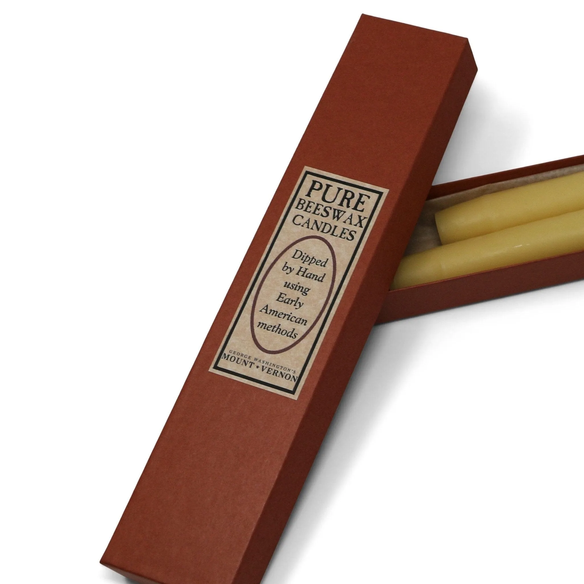 Natural Beeswax 10" Taper Candles