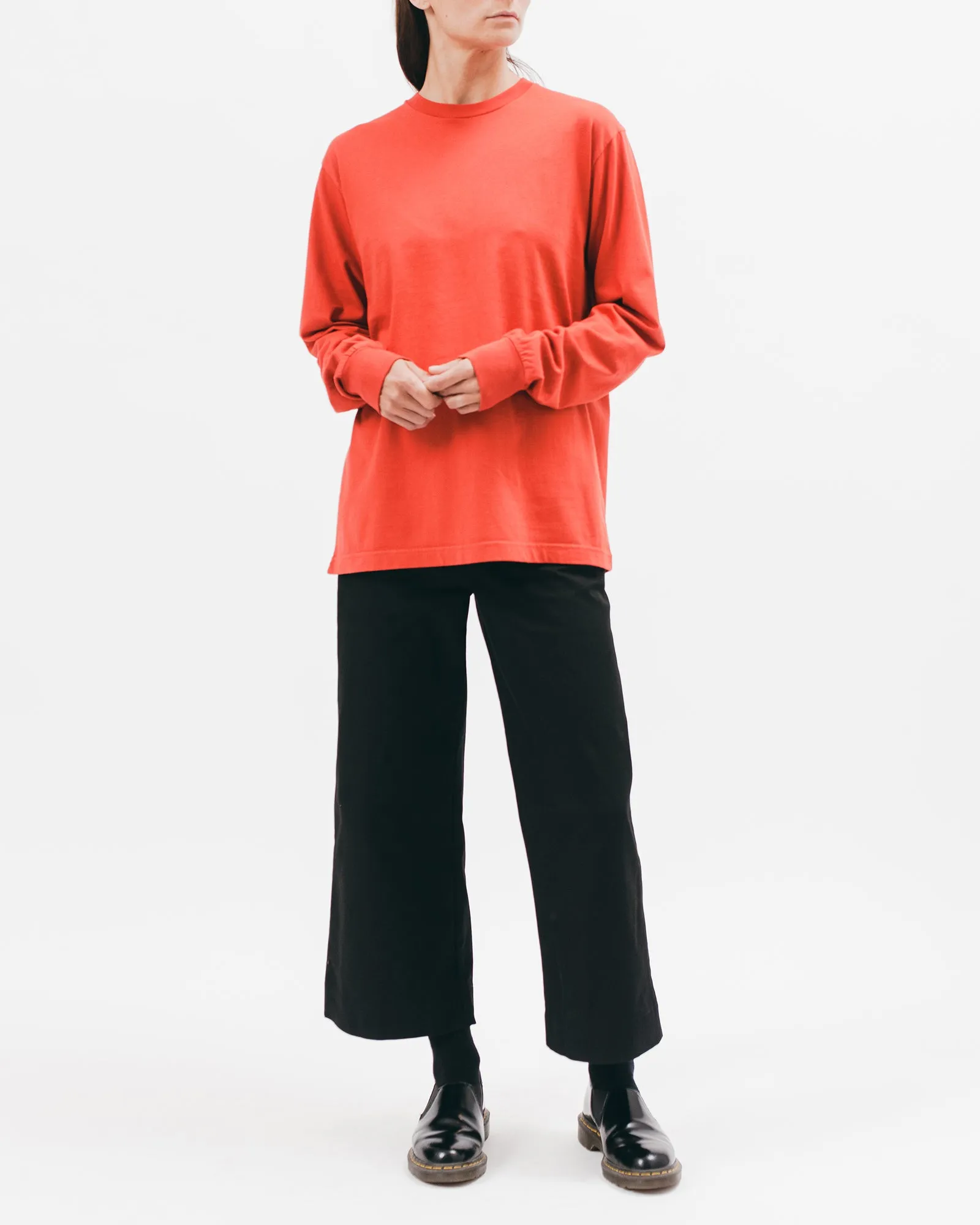 Natural Dyed Block L/S Jersey - Tomato