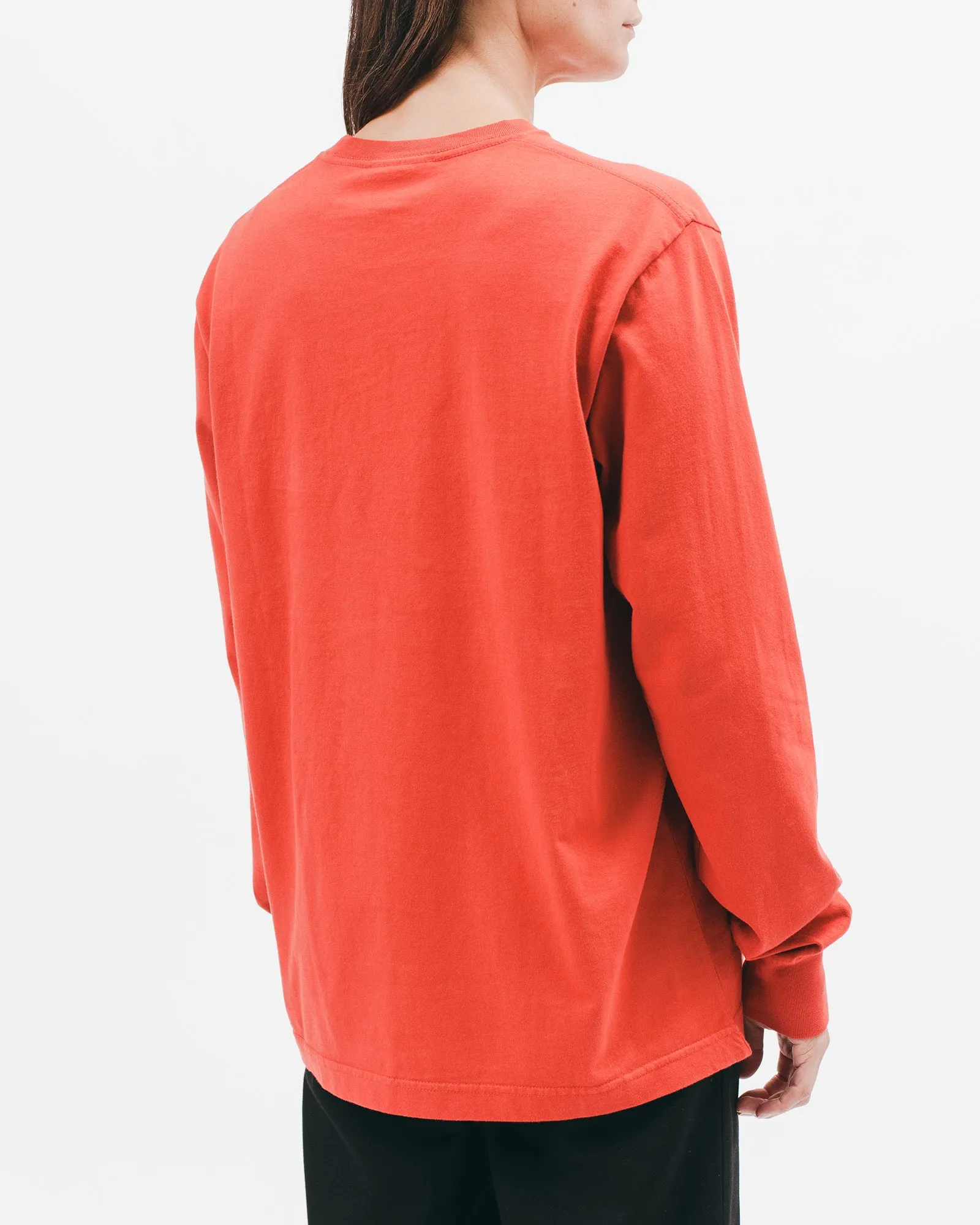 Natural Dyed Block L/S Jersey - Tomato
