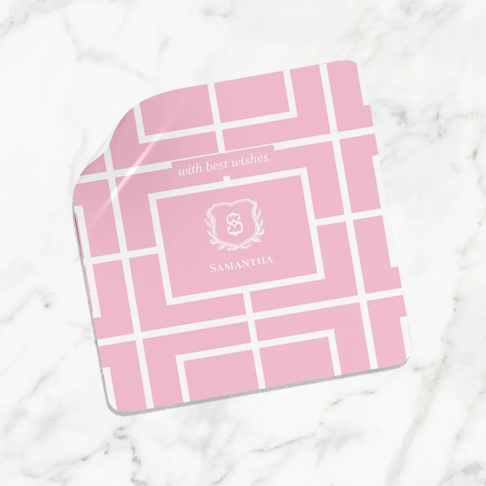 Nautical Grid Gift Sticker