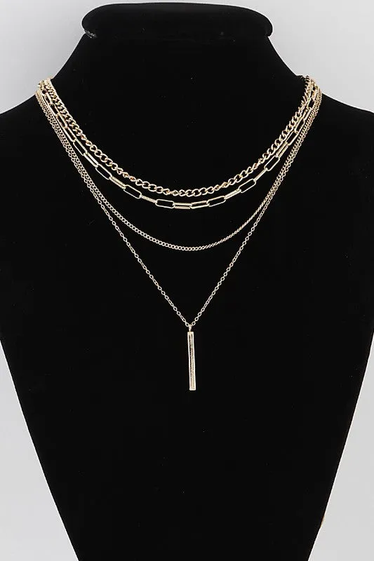 Olivia necklace, gold
