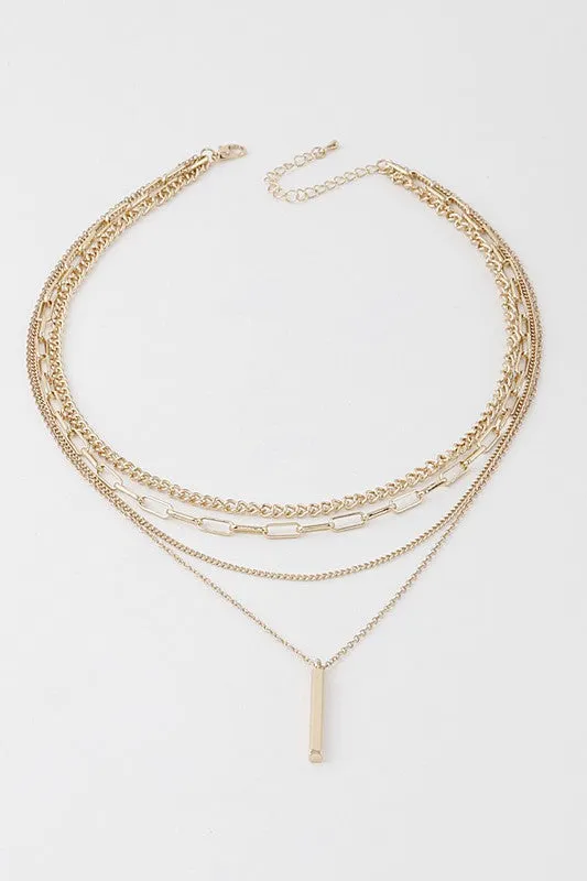 Olivia necklace, gold