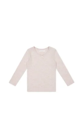 Organic Cotton Long Sleeve Top - Addie Lilac