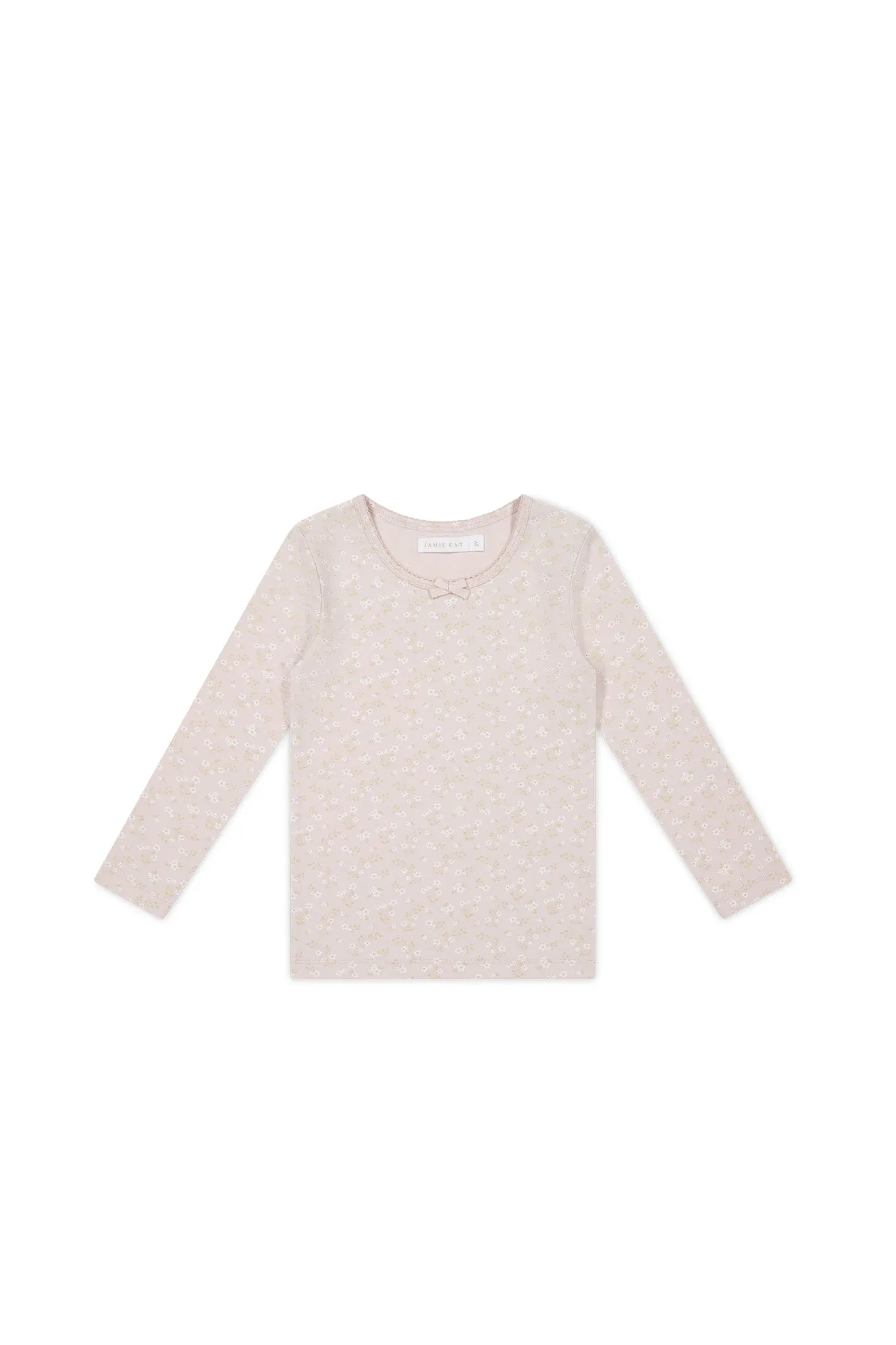 Organic Cotton Long Sleeve Top - Addie Lilac
