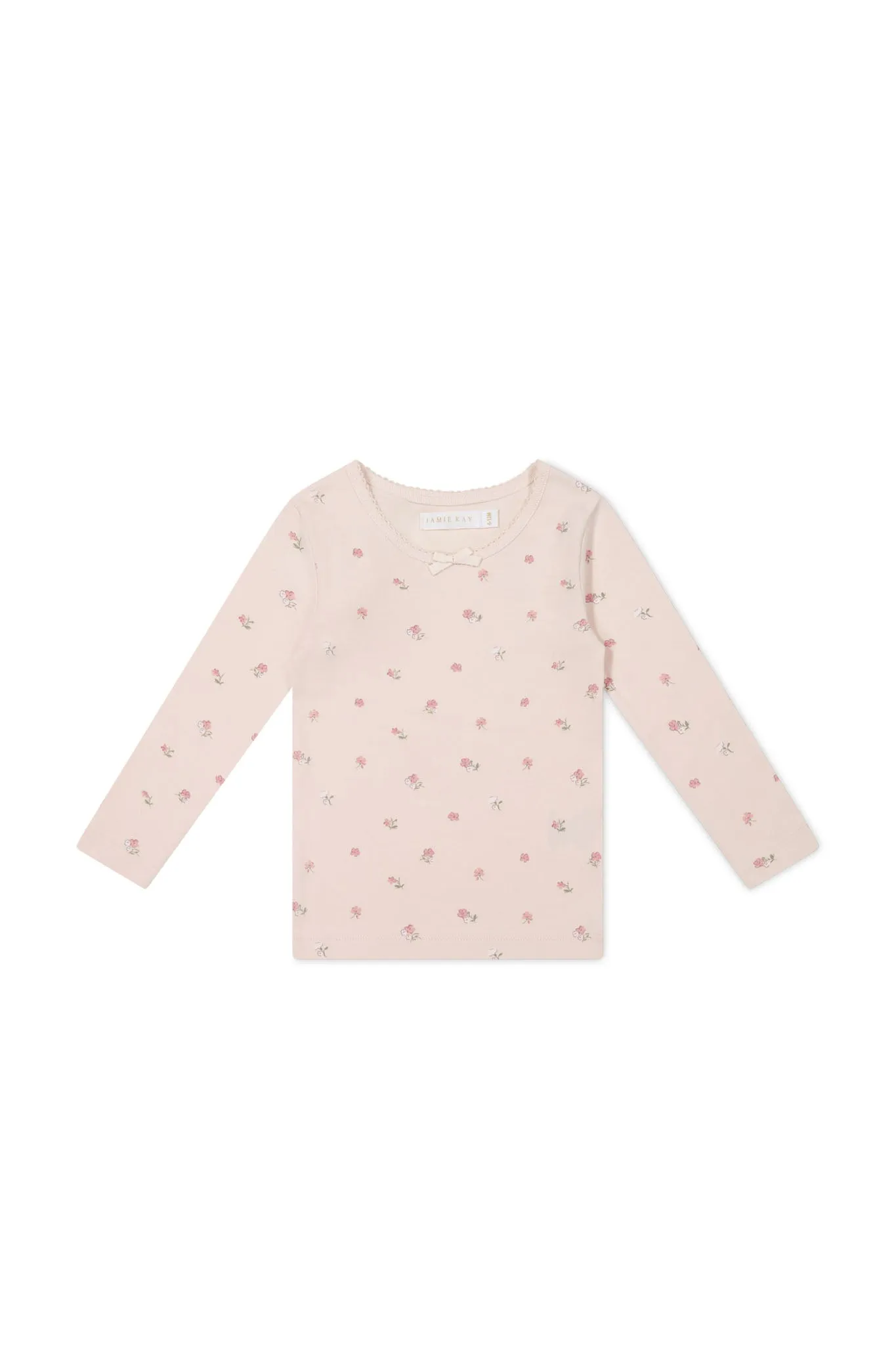 Organic Cotton Long Sleeve Top - Meredith Morganite