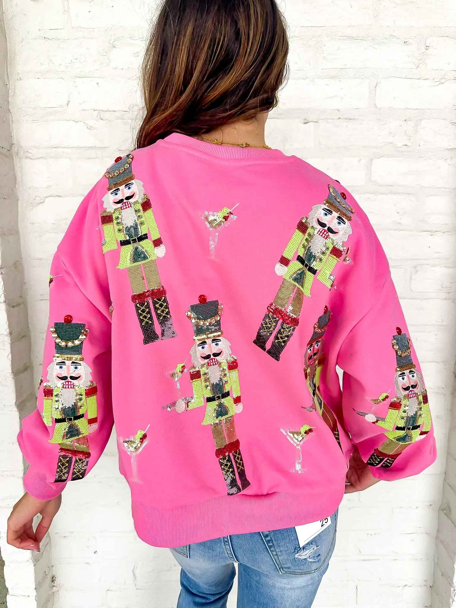 Queen Of Sparkles Pink Martini Nutcracker Sweatshirt