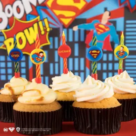 *Set of 10 Superman Birthday Candles*