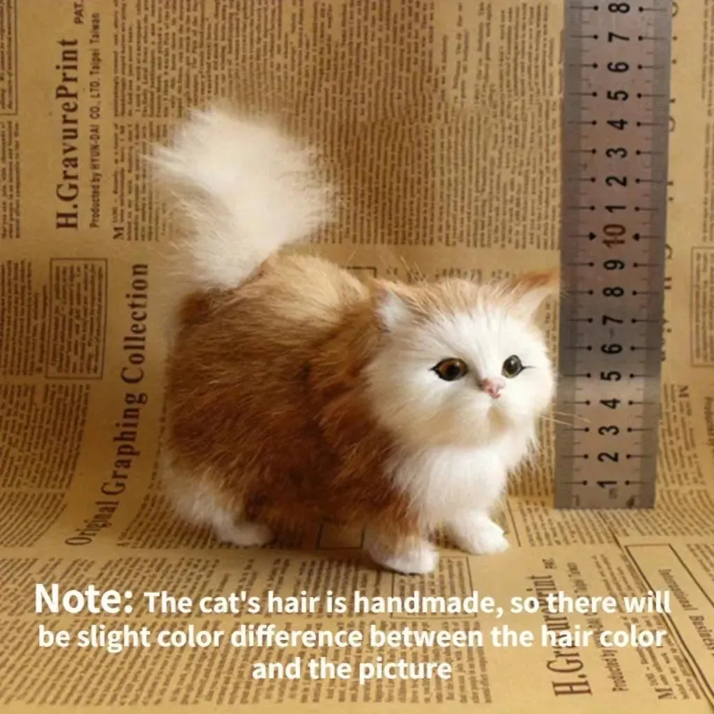 Simulation Cat Plush Toy