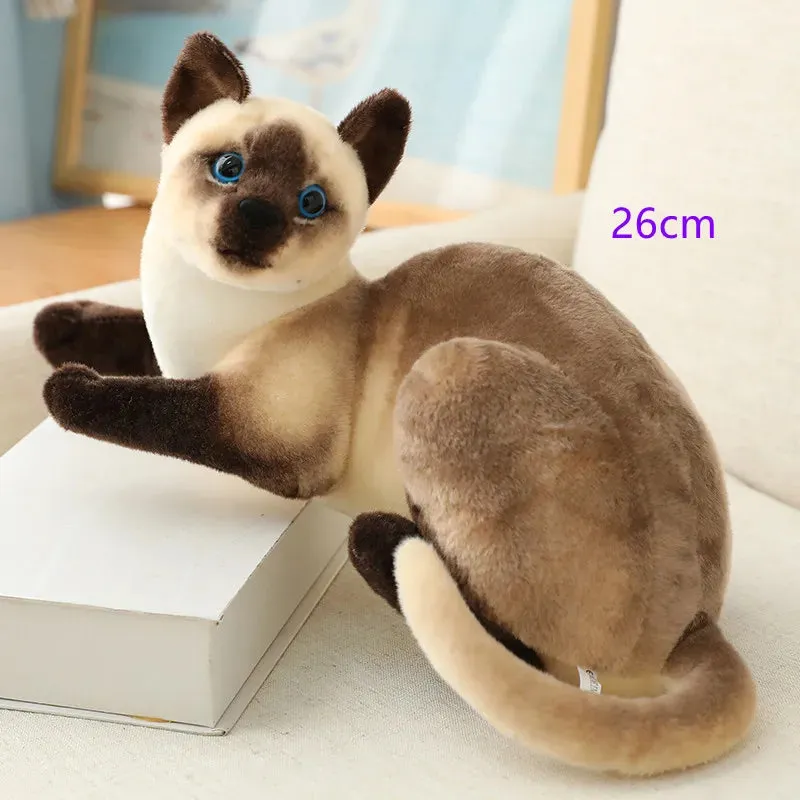 Simulation Siamese Cat Plush Toy