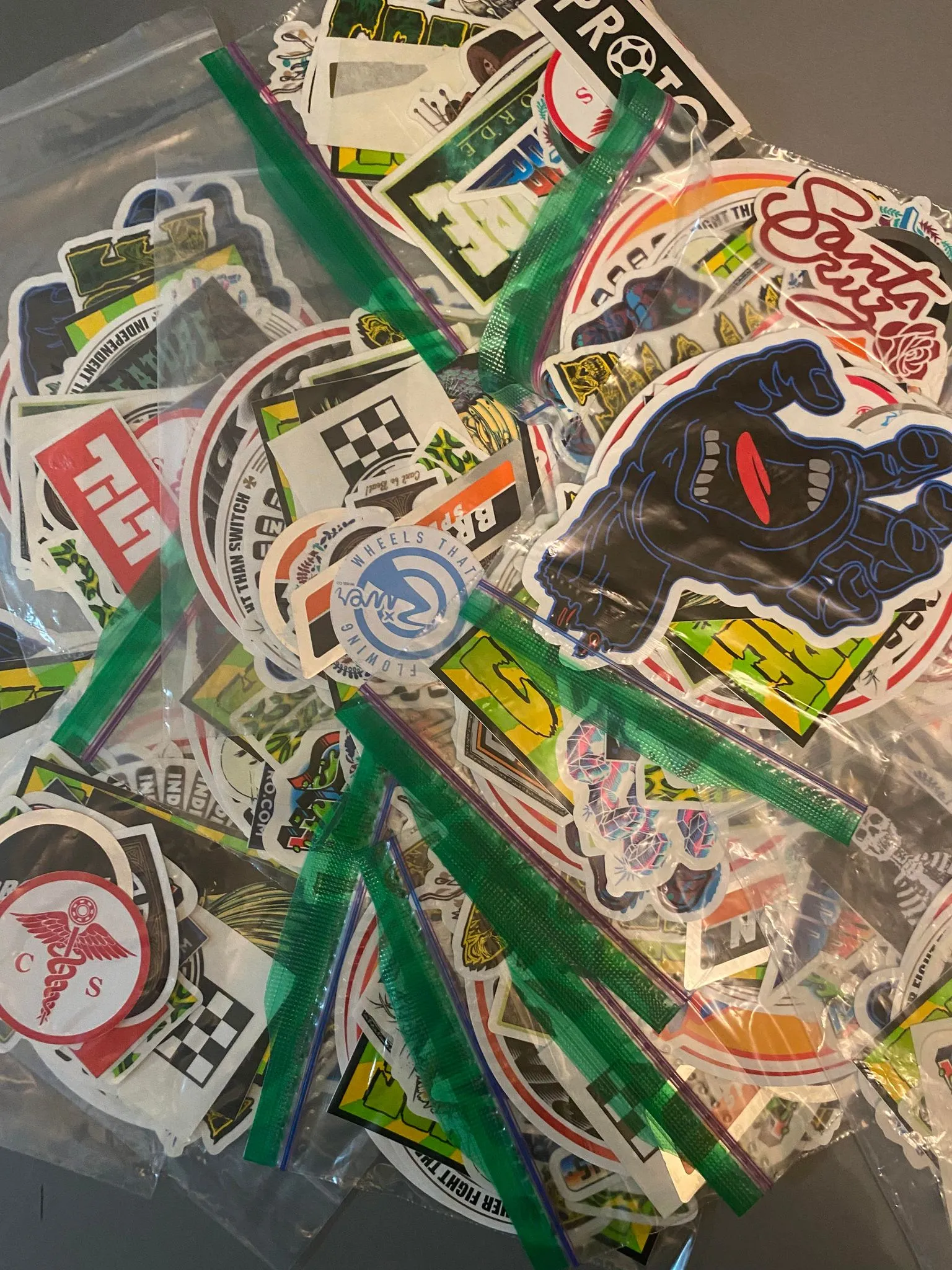 skateboard Sticker pack of 20  in each random