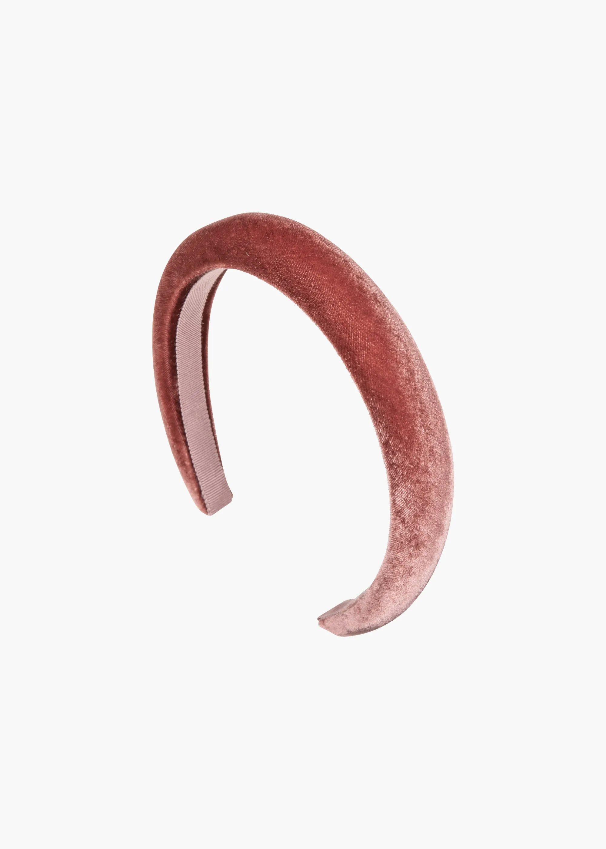 Tori Headband in Velvet -- Antique Rose