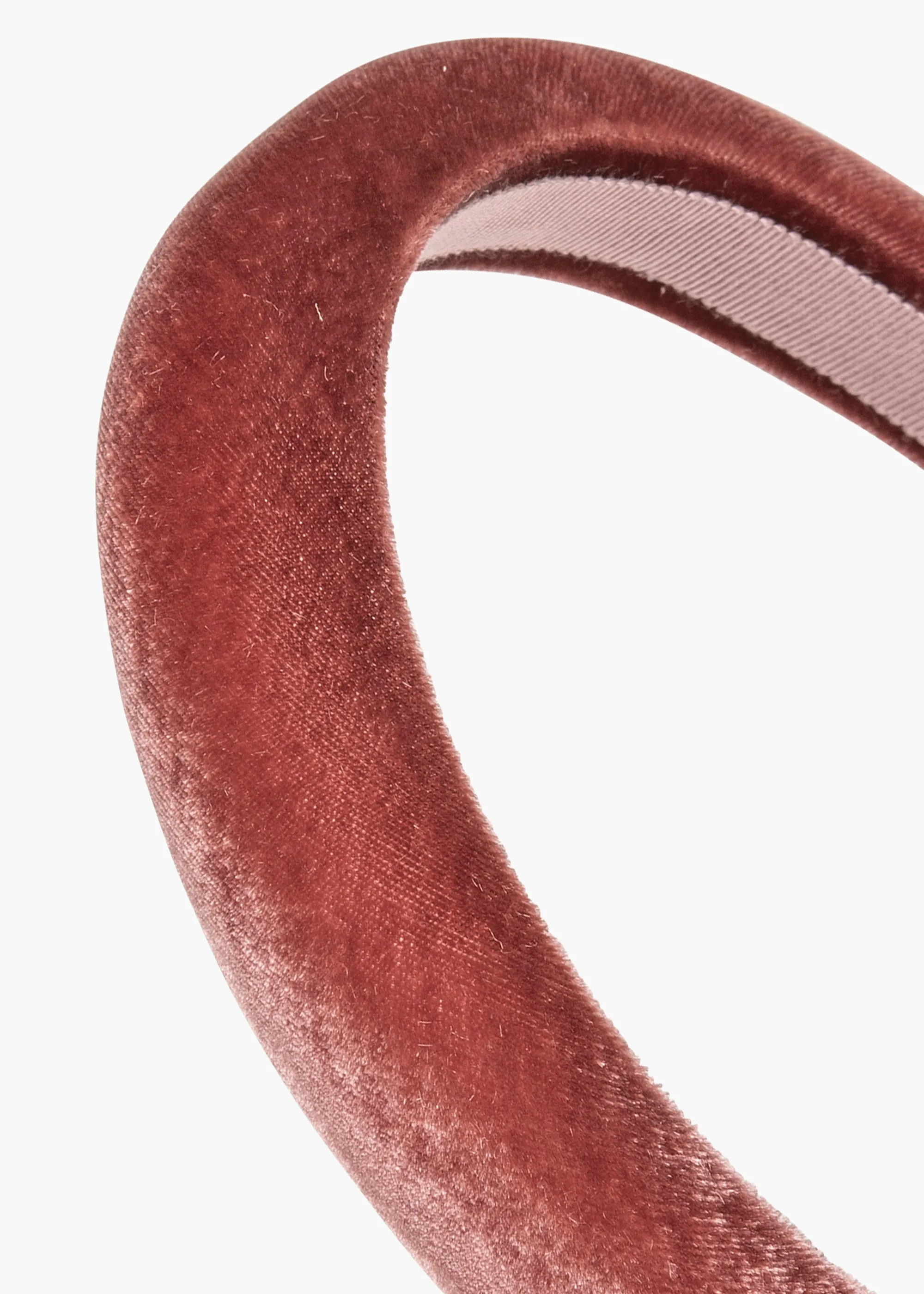 Tori Headband in Velvet -- Antique Rose