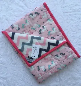 Unicorn Print Quilt