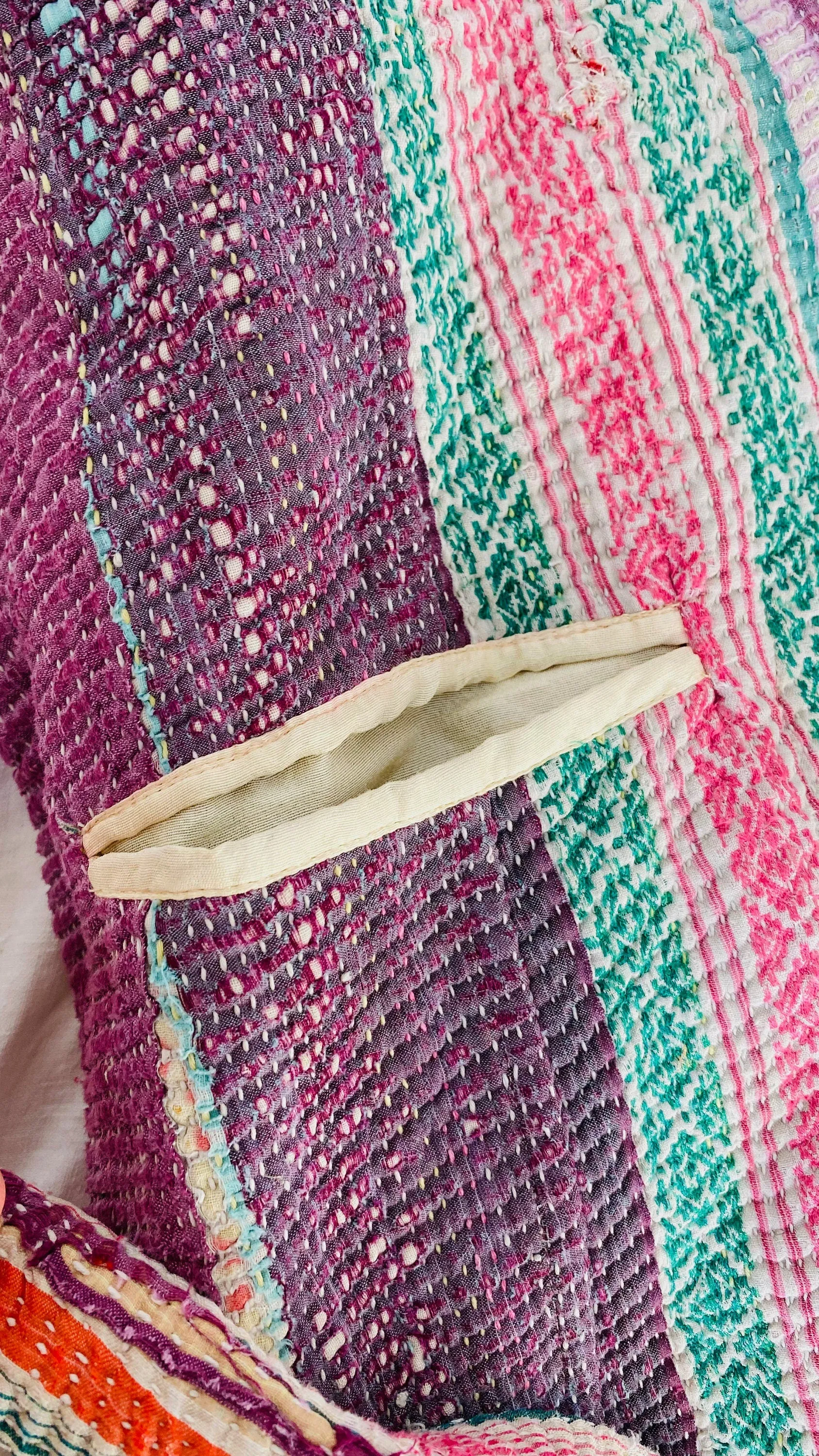 Vintage Kantha Wrap Jacket. 0373