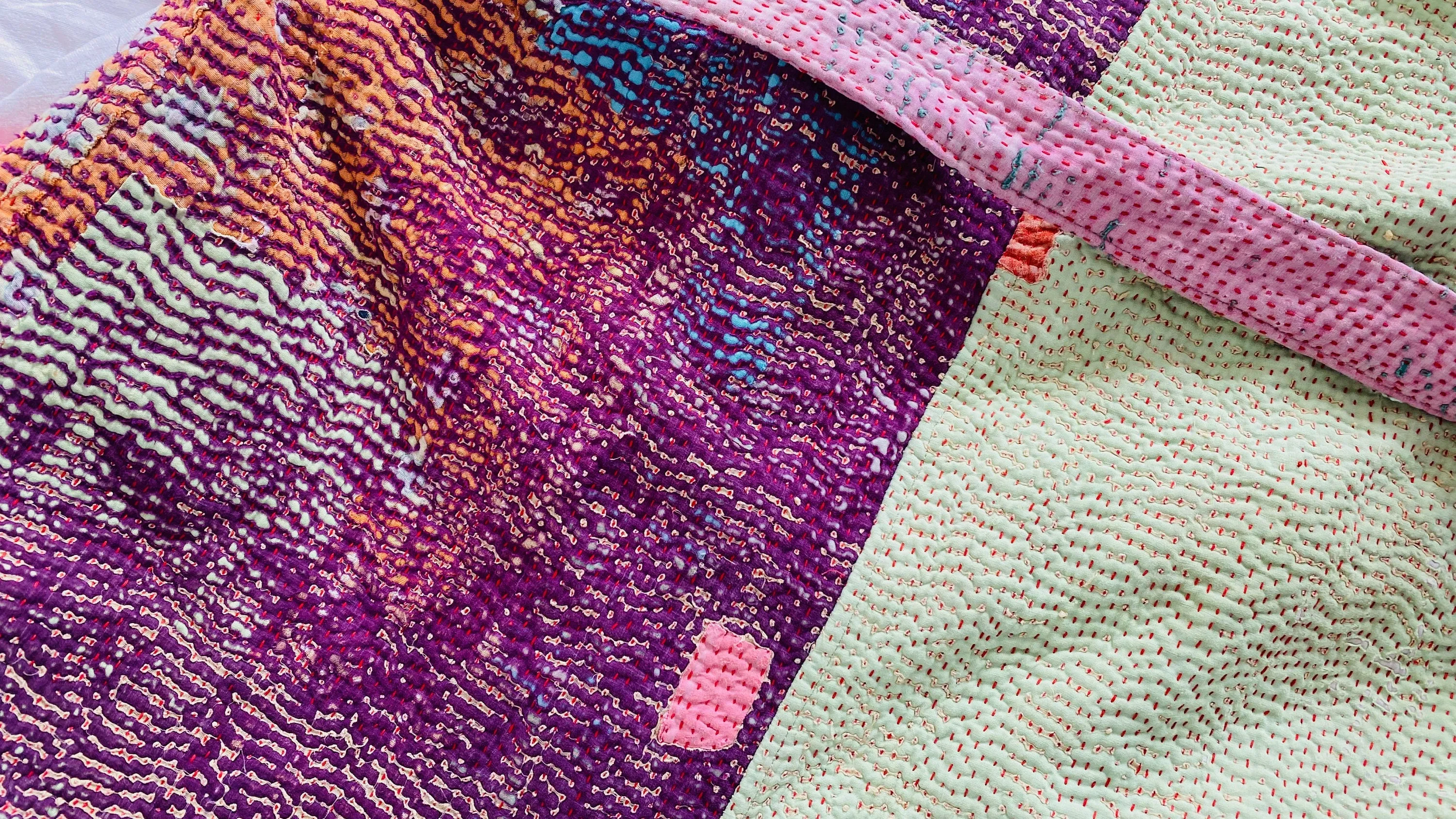Vintage Kantha Wrap Jacket. 0401