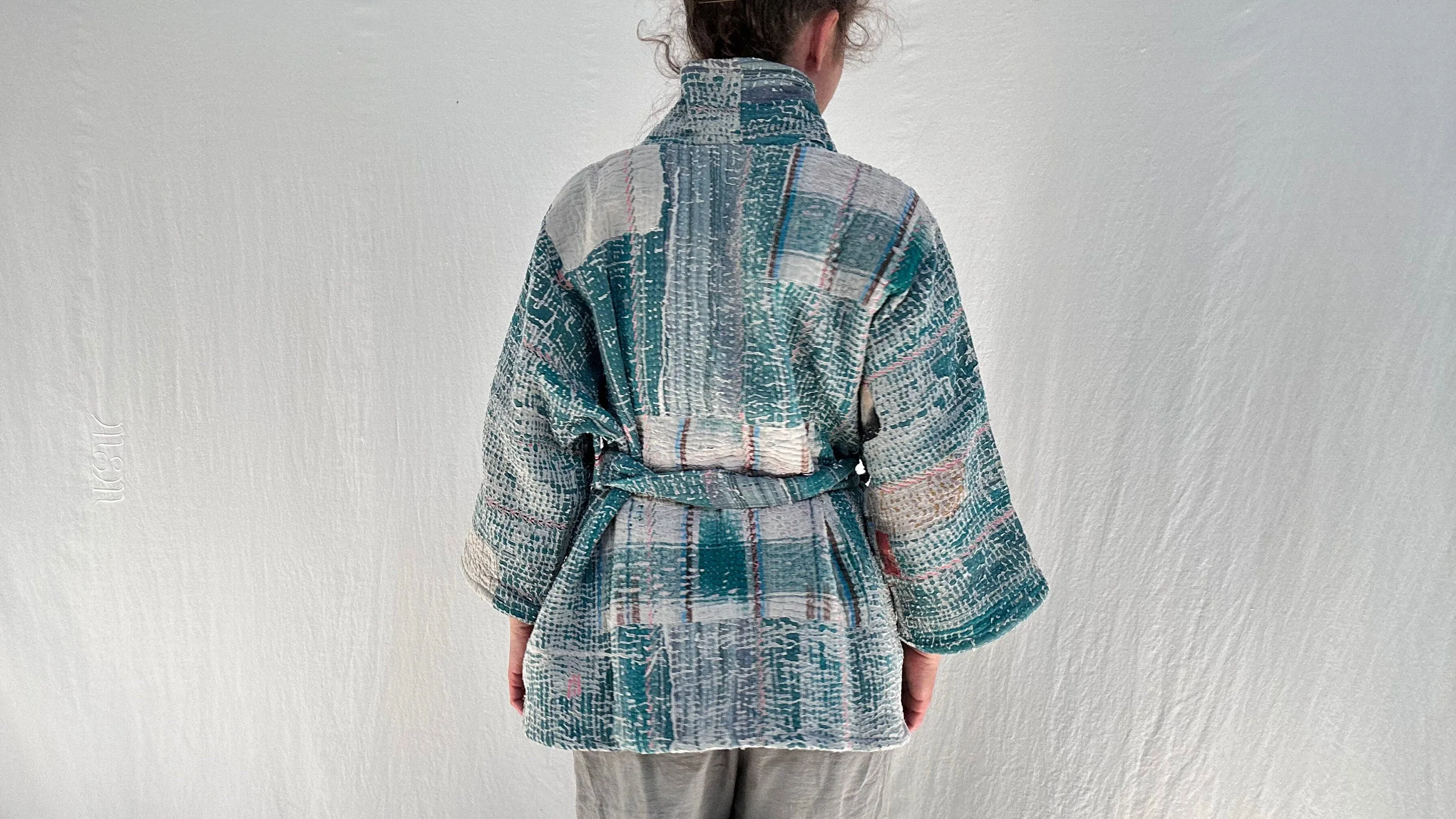 Vintage Kantha Wrap Jacket. 0563
