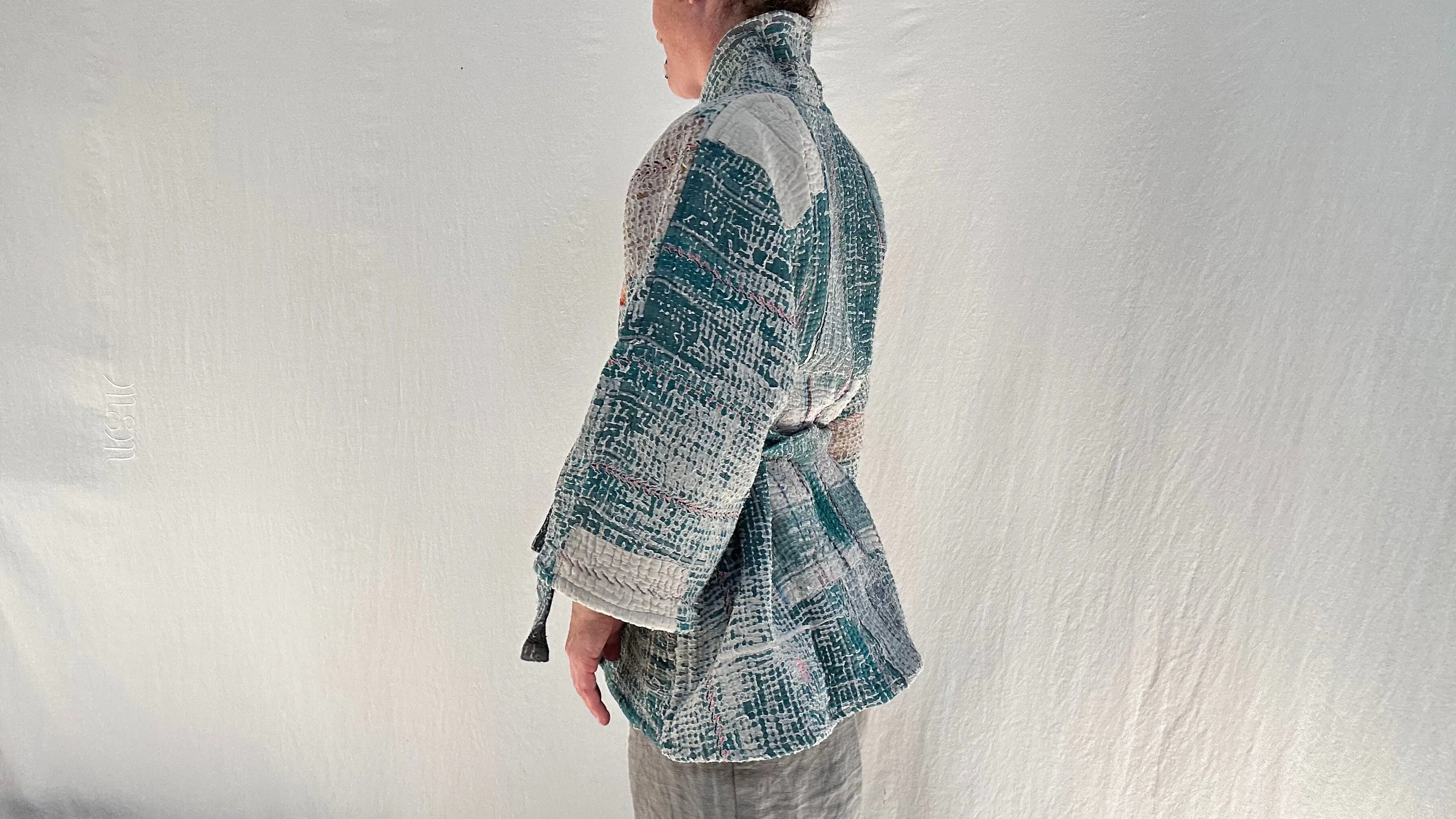 Vintage Kantha Wrap Jacket. 0563