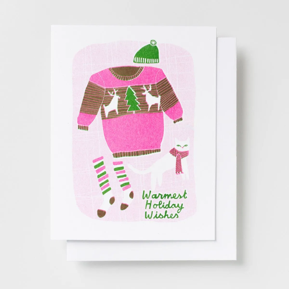 Warmest Holiday Wishes - Risograph Card Set